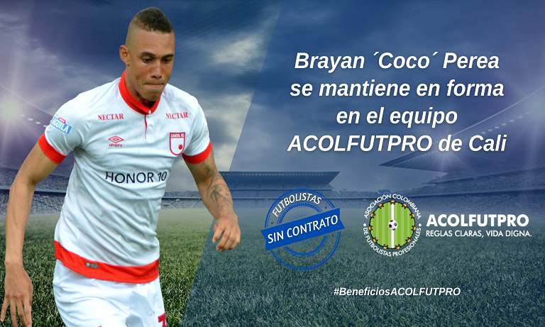 Brayan Perea agradece el beneficio que otorga ACOLFUTPRO a los futbolistas sin contrato