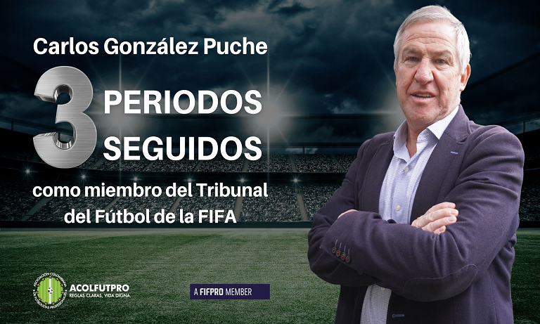 Carlos González Puche seguirá en el Tribunal del Fútbol de la FIFA por tercer periodo consecutivo