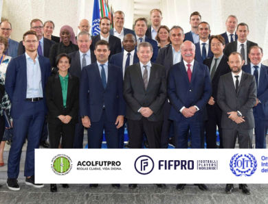 FIFPRO y Foro Mundial de Ligas firmaron revolucionario acuerdo en sede de la OIT
