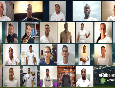 Los futbolistas profesionales de Colombia, unidos por un #FútbolenPaz
