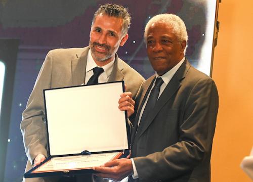 Entrega  de los  Premios ACOLFUTPRO a los mejores futbolistas del año 2022,Samuel Norato